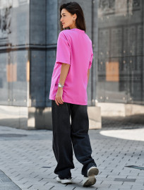 Damska koszulka Staff li pink oversize