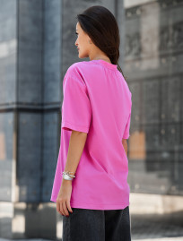 Damska koszulka Staff li pink oversize