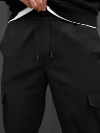 Spodnie Staff cargo kas black
