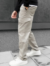 Spodnie Staff cargo kas light gray