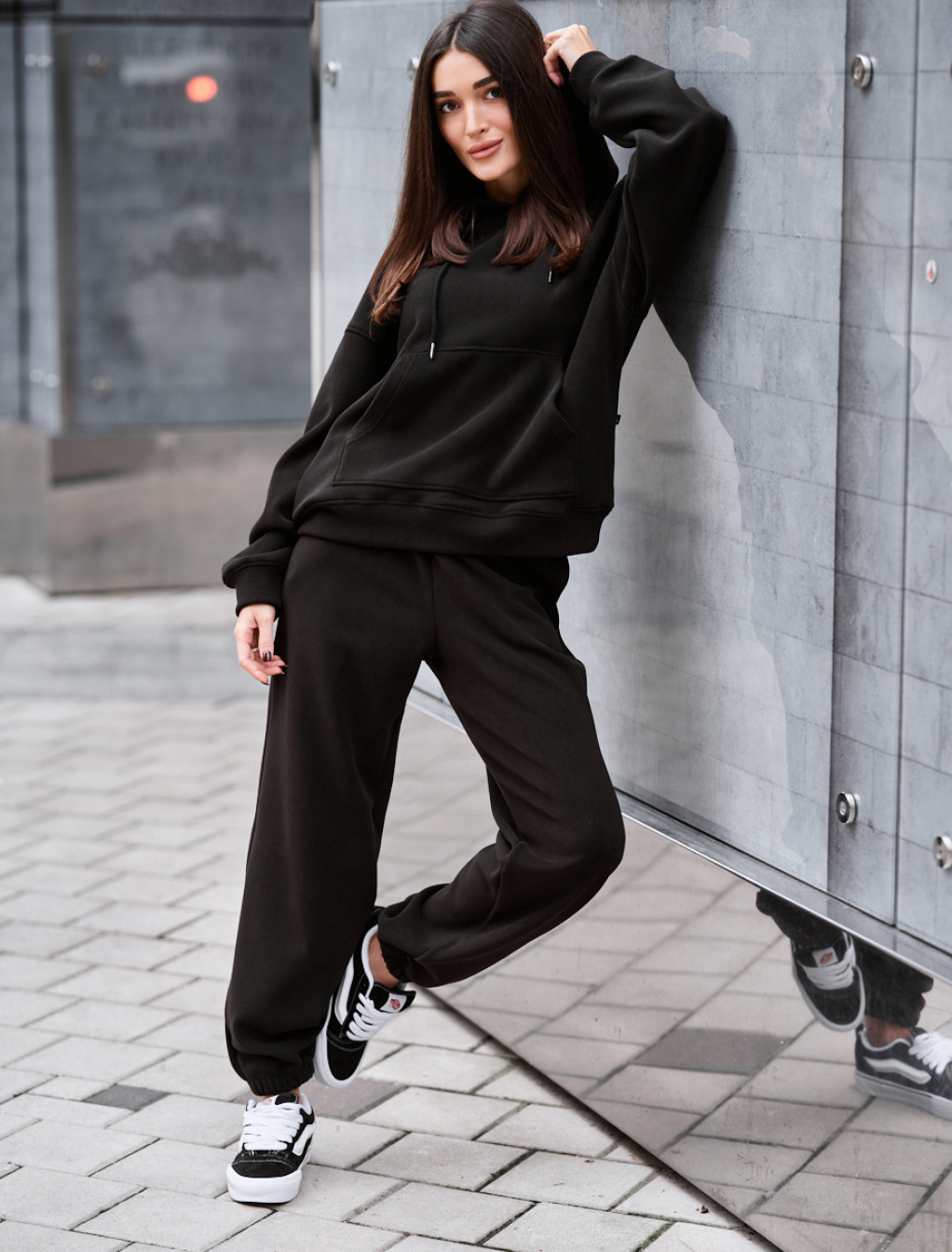 Dres Staff nu black oversize fleece