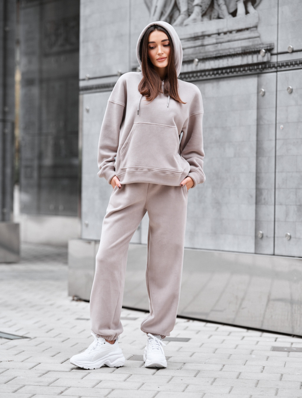 Dres Staff nu gray oversize fleece