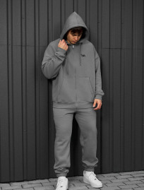 Dres Staff wit zip gray oversize fleece