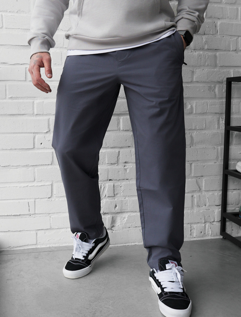 Spodnie Staff hos gray blue