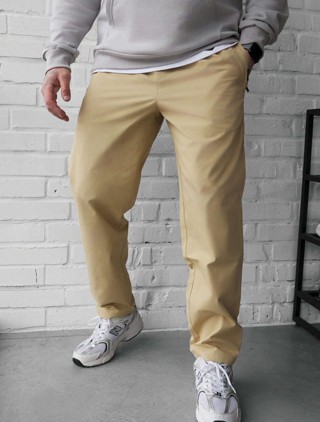 Spodnie Staff hos beige