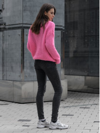 Damska bluza dzianinowa Staff pink oversize