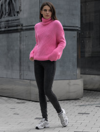 Damska bluza dzianinowa Staff pink oversize