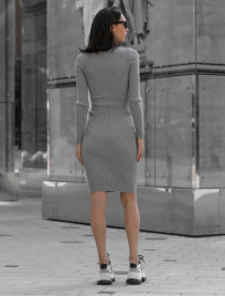 Damska sukienka dzianinowa Staff 18 gray