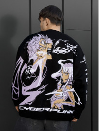 Sweter Staff x Husll cyber oversize