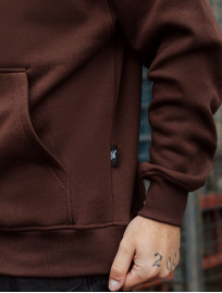 Bluza Staff brown oversize fleece
