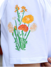 Koszulka Staff logo & flowers oversize
