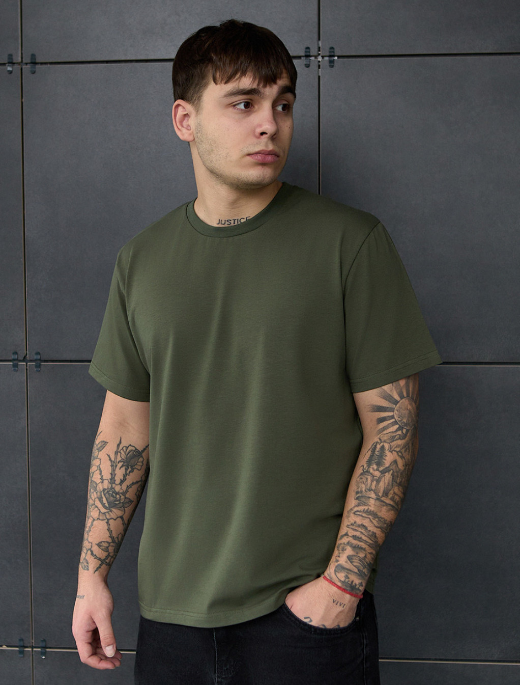 Koszulka Staff khaki basic