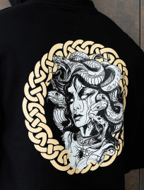 Bluza z kapturem Staff medusa & snake oversize