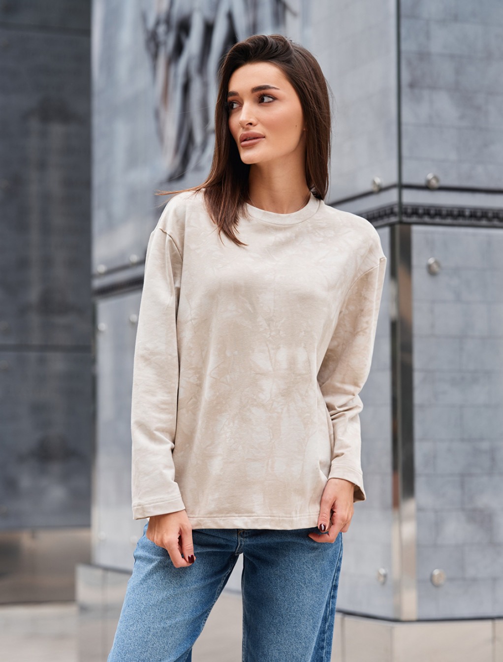 Longsleeve Staff ty beige