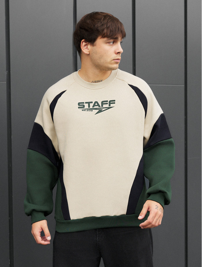 Bluza Staff mix logo oversize fleece