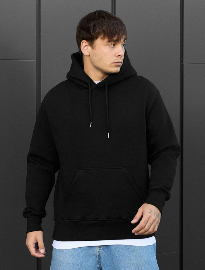 Bluza Staff black oversize fleece