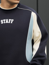 Bluza Staff logo reflective oversize fleece