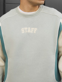 Bluza Staff logo 2 reflective oversize fleece
