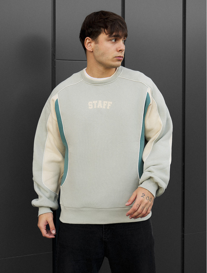 Bluza Staff logo 2 reflective oversize fleece