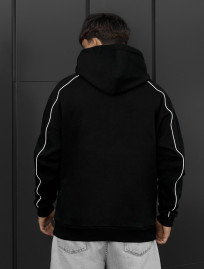 Bluza Staff  black logo reflective fleece
