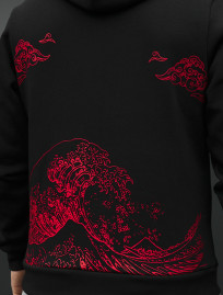 Bluza Staff black logo wave fleece