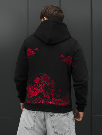 Bluza Staff black logo wave fleece