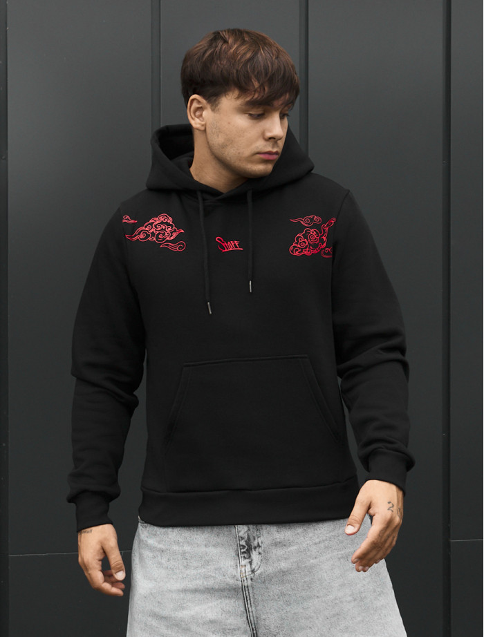 Bluza Staff black logo wave fleece