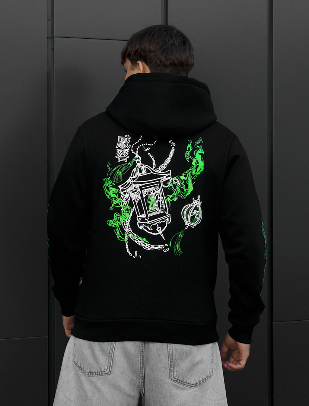 Bluza Staff black neon dragon fleece