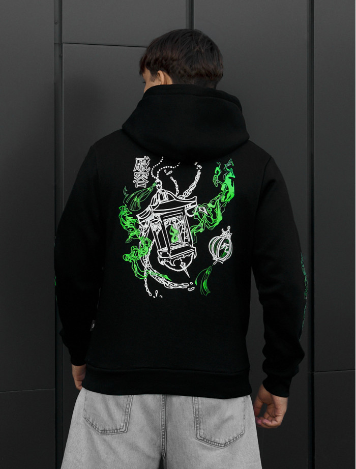 Bluza Staff black neon dragon fleece