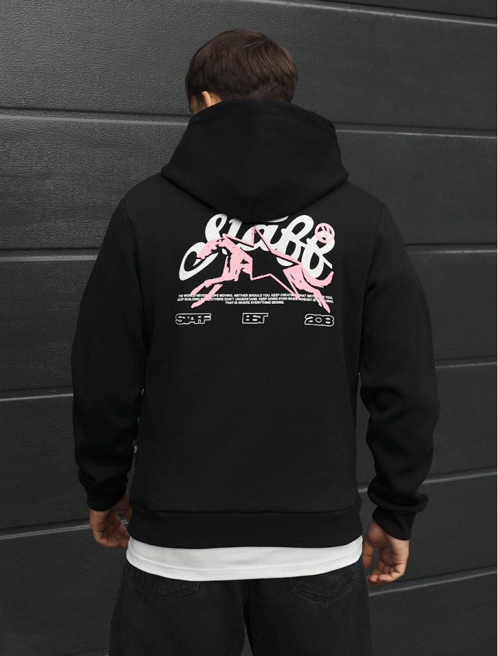 Bluza Staff black logo star dog fleece