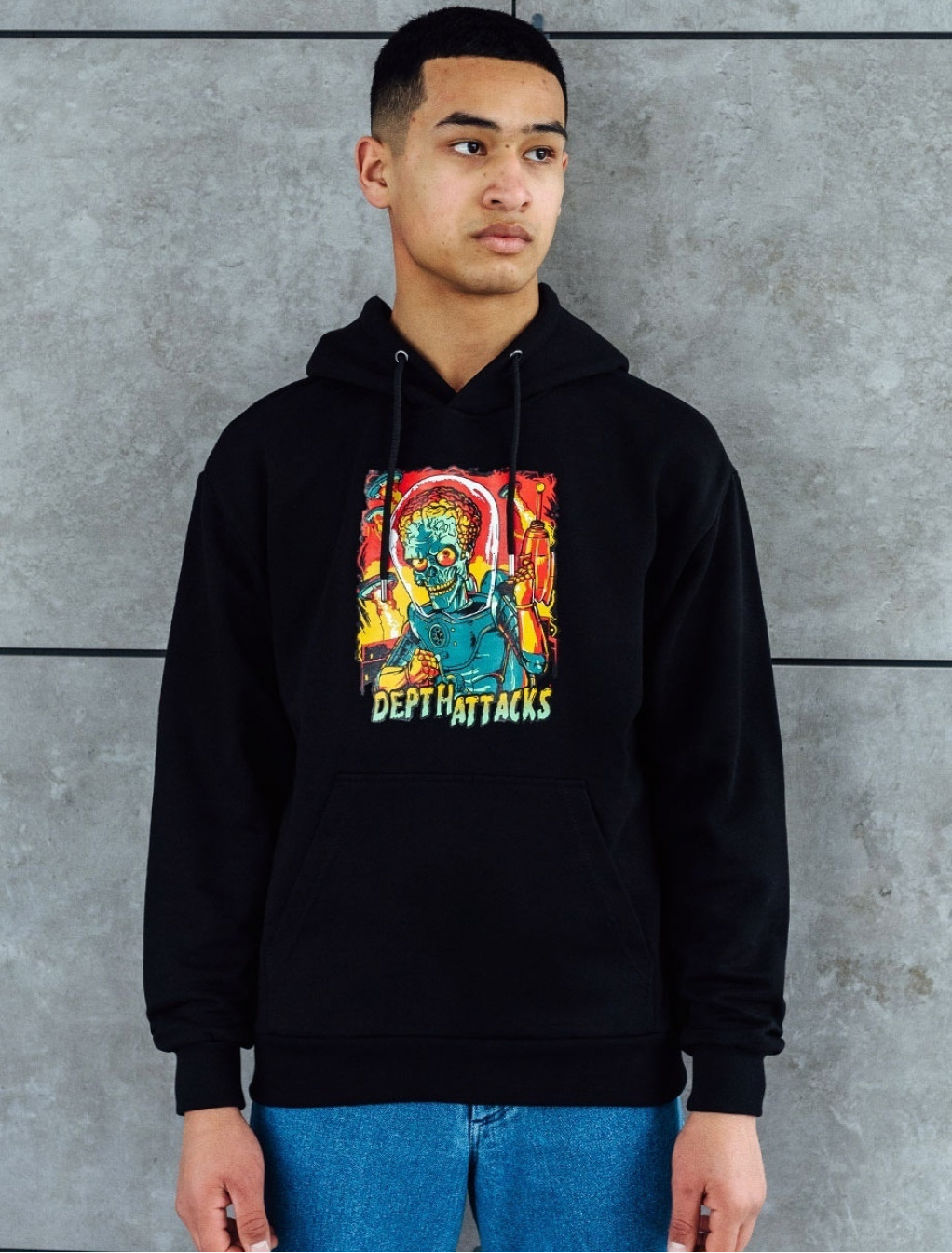 Bluza z kapturem Staff depth attacks oversize