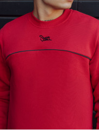 Bluza Staff cant logo red fleece