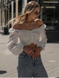 Damski top se white