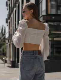 Damski top se white