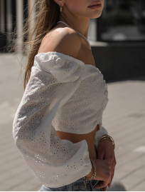 Damski top se white
