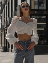Damski top se white