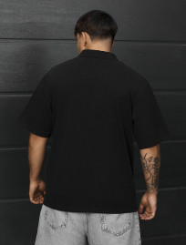 Koszulka Staff x Husll logo black oversize