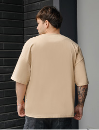 Koszulka Staff beige basic oversize