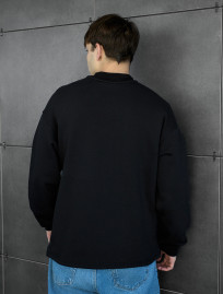 Bluza Staff black2 zip oversize fleece