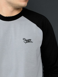 Longsleeve Staff logo gray & black