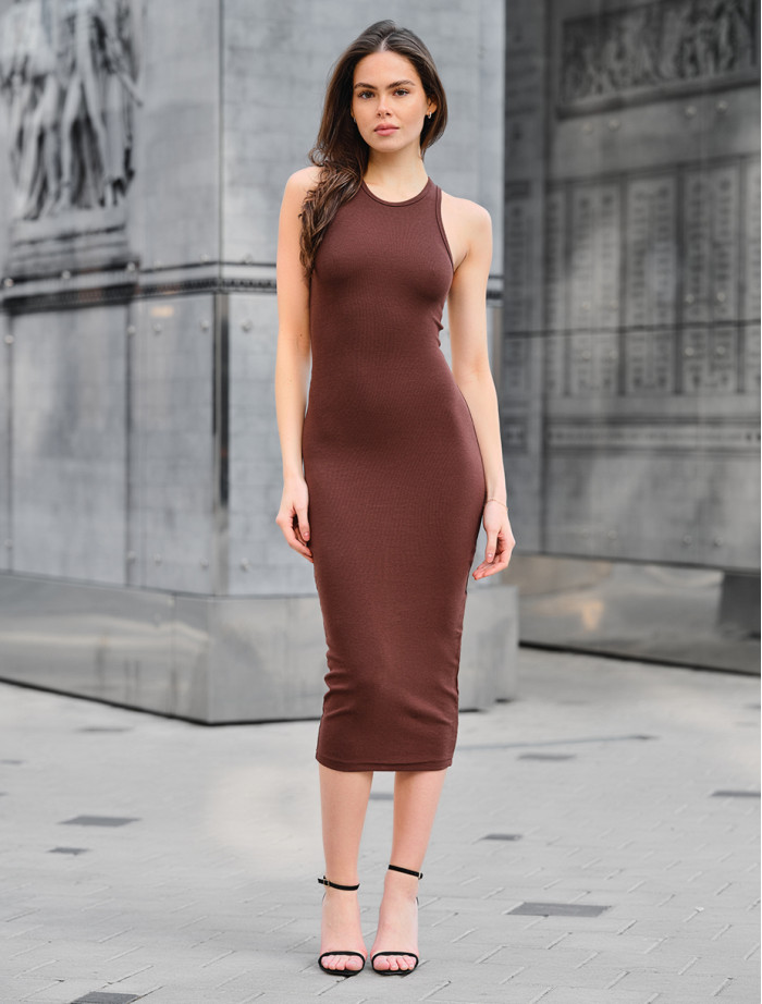 Sukienka Staff lin brown