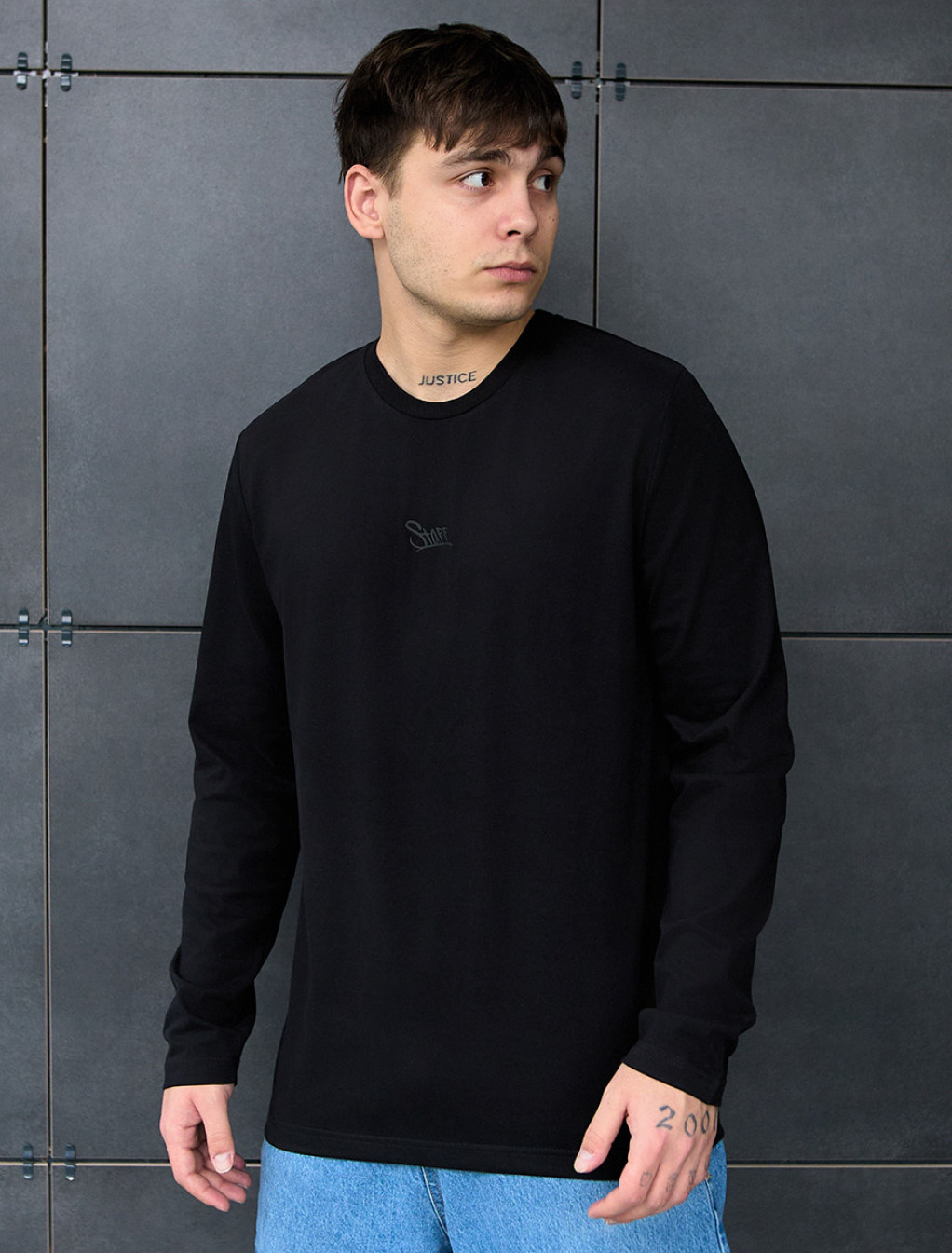 Longsleeve Staff black logo