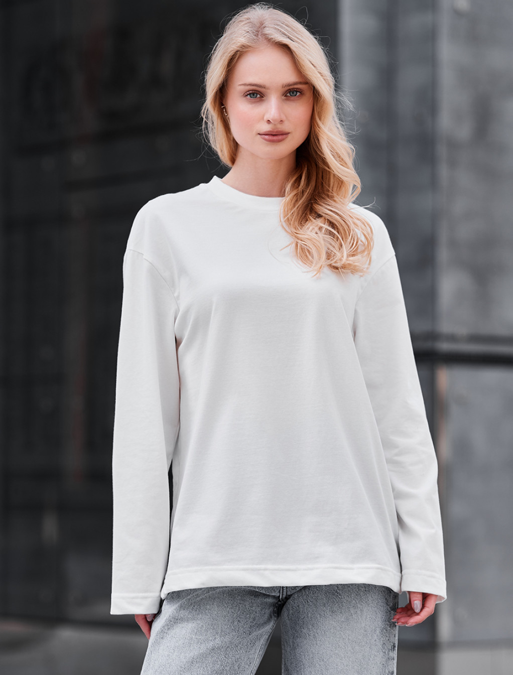 Longsleeve Staff os white