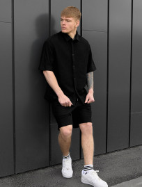 Komplet koszula + spodenki Staff rid black