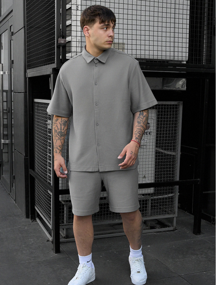 Komplet koszula + spodenki Staff rid gray