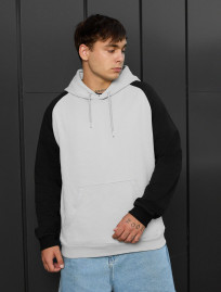 Bluza Staff light gay & black oversize