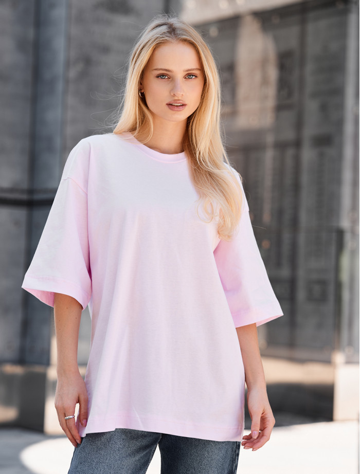 Koszulka Staff ri light pink oversize