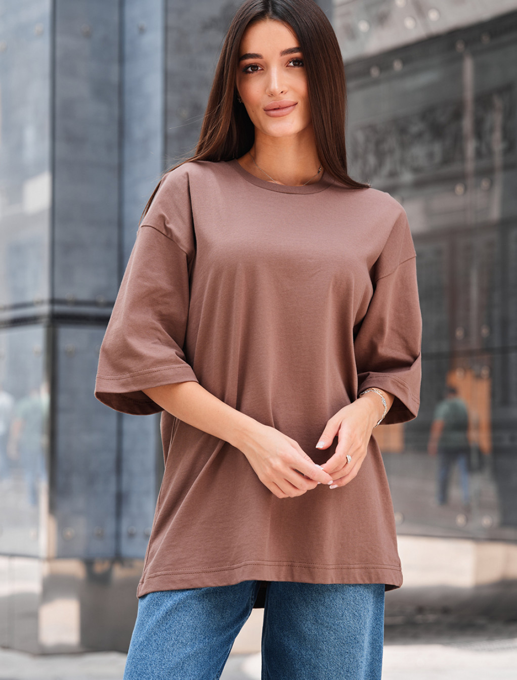 Koszulka Staff ri brown oversize
