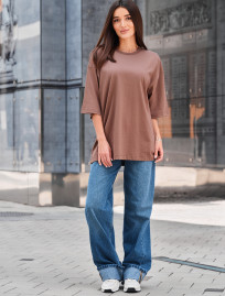 Koszulka Staff ri brown oversize