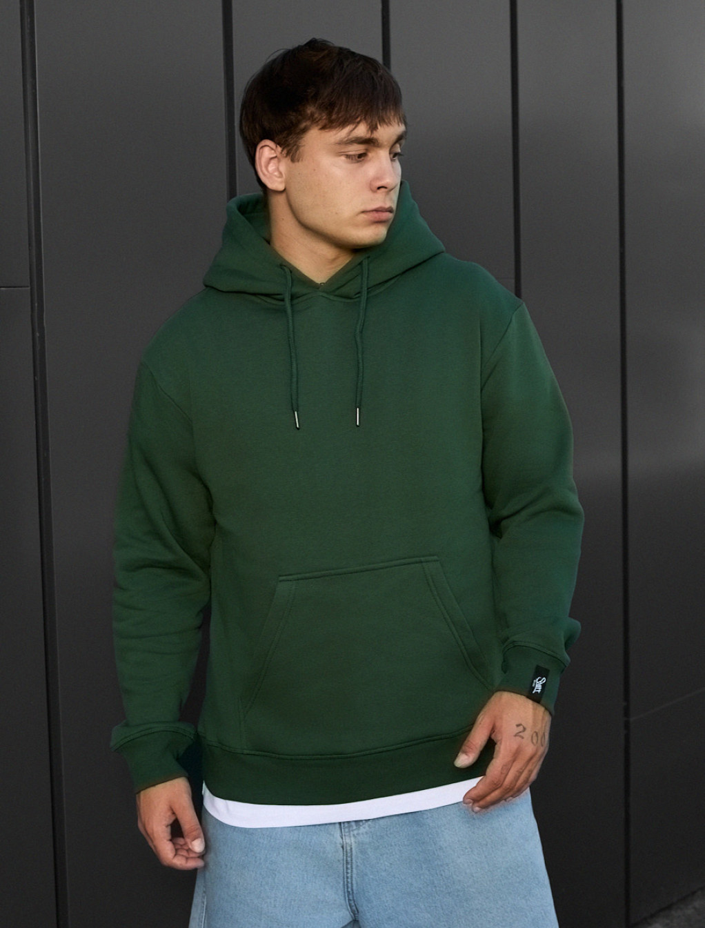 Bluza Staff green basic fleece